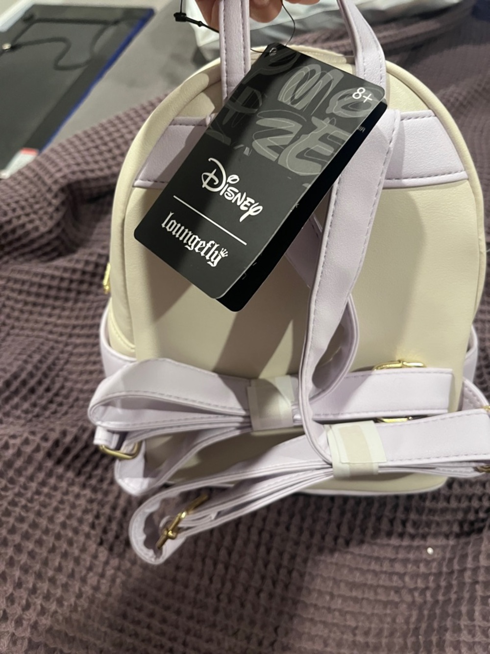 Loungefly Bambi Pastel Cream & Peach Mini Backpack - Picture 4 of 9